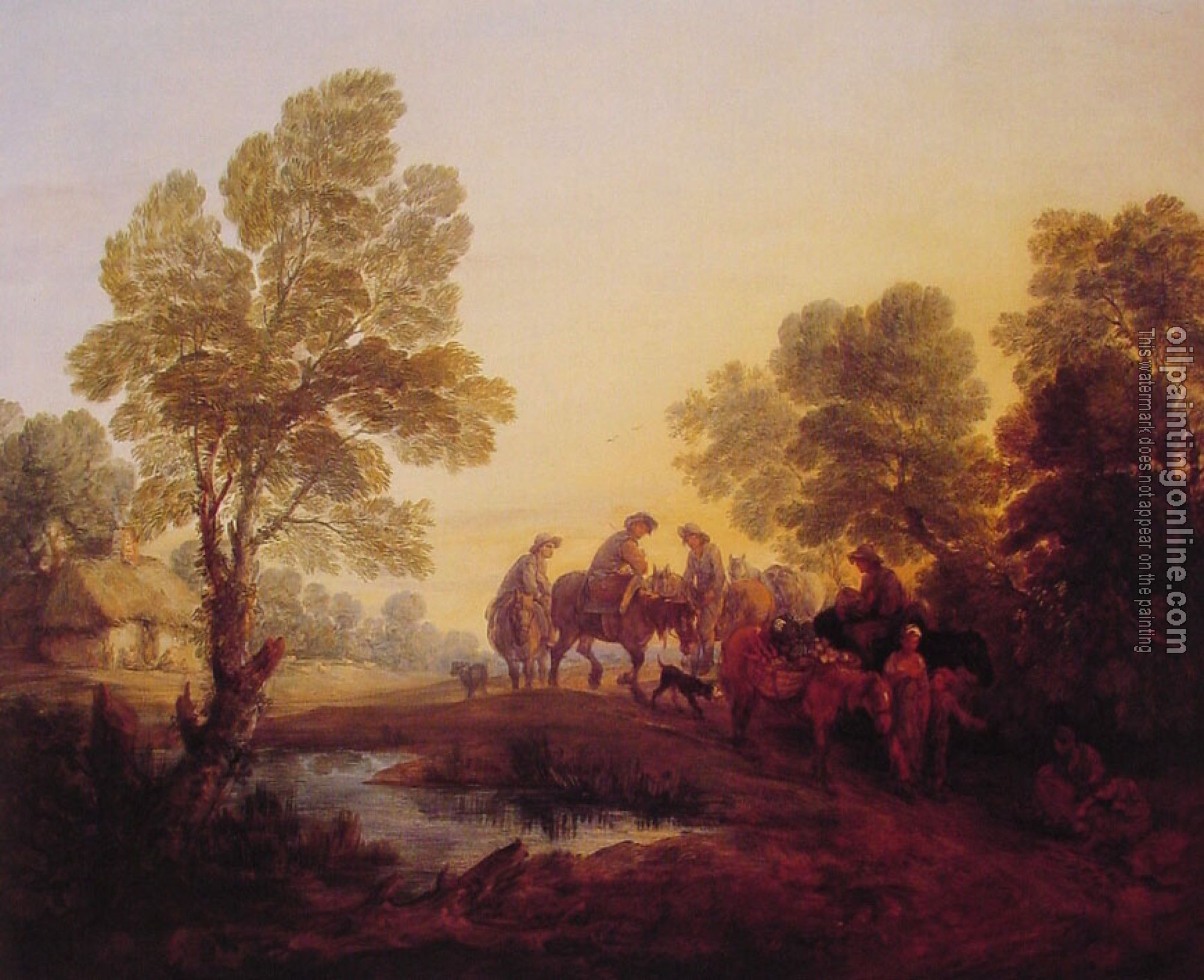 Gainsborough, Thomas - Evening Landscape